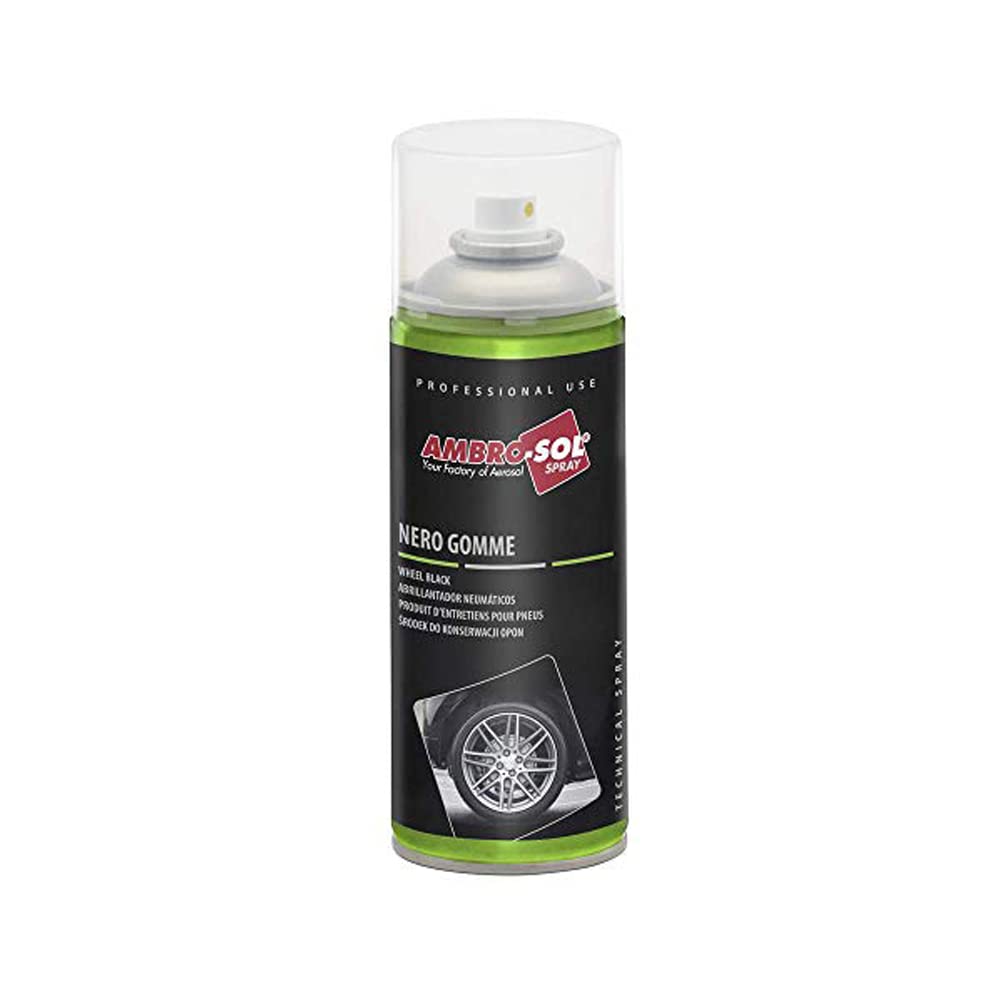 Ambro-Sol A460 Wheel Black Tire Shine Spray, Whitish