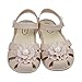iFANS Girls Pearl Flower Princess Jelly Shoes Mary Jane Flats Toddler Little Kids