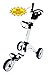 Qwik-Fold 3 Wheel Push Pull Golf CART - Foot Brake - ONE Second to Open & Close!