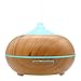 300ML Essential Oil Diffuser, MOKOQI Wood Grain Aromatherapy Ultrasonic Cool Mist Whisper-Quiet Humidifier with Color LED Light Changing and 4 Timer Settings,Auto Shut-off,BPA Free for Spa,Home,Office