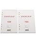 2 Pack A5 Refill Lined Paper 6 Ring Binder Filler Paper Inserts for Refillable Loose Leaf Journal Notebook Diaries, 5.5