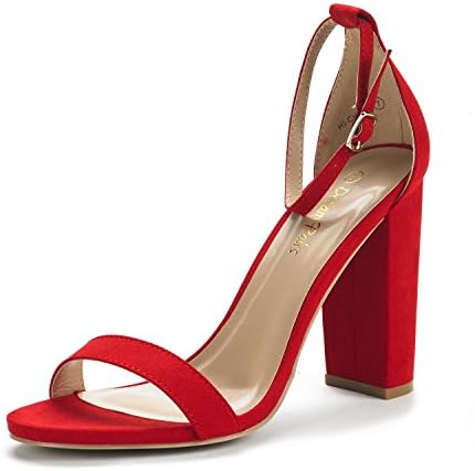 DREAM PAIRSWomen's Hi-Chunk High Heel Pump Sandals