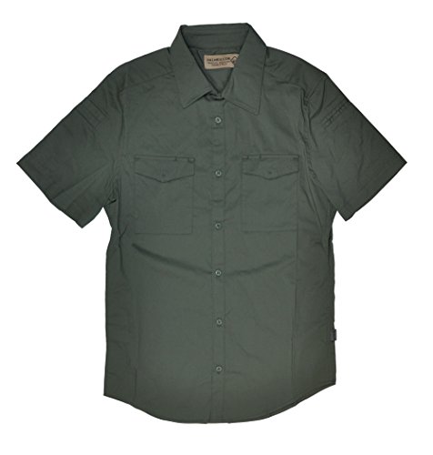 Civilian Men's Lab(r) Mechanic(tm) Collar Stretch Work Short Sleeve Shirt-Ranger Green (Xx-Large)