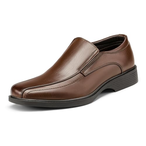 Bruno Marc Men's Square Toe Dress Loafers Formal Shoes
