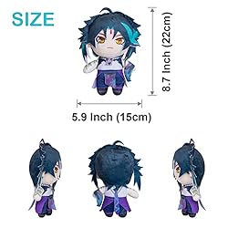 Genshin Impact Plush Toys,8.7" Anime Xiao Stuffed