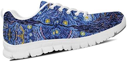 Gift for Artist Woman Starry Night Art Inspire Women Teen Running Shoes Sneakers