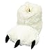 Lazy One Kids Bear Paw Slippers Large White