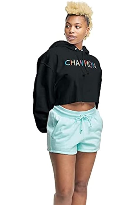 black champion hoodie cropped