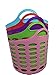 Assorted Colors Leightweight Storage Organizer Handle Basket, Set of 5
