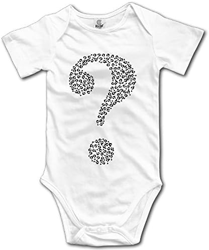 Yuanxian question Mark Fractal Unisex Newborn Baby Rompers Boys Girls Short Sleeve Jumpsuit Toddler Outfits With 3 Buttons