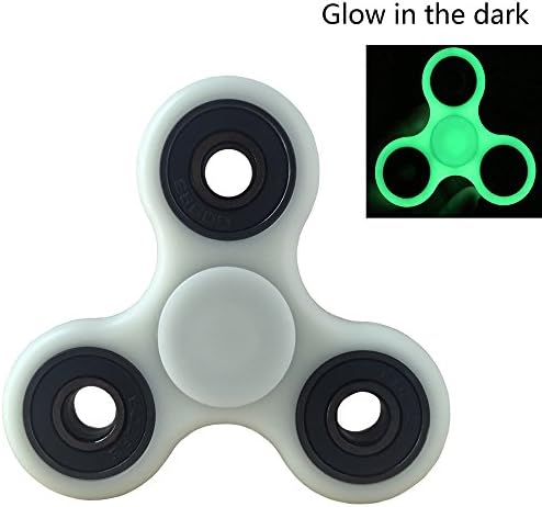 IVOVO Fidget Spinner Fluorescence Hand Spinner Toy Hybrid Ceramic Si3N4 Bearing Stress Ball for Kids &amp; Adults Ball Spinner (Fluorescence White)