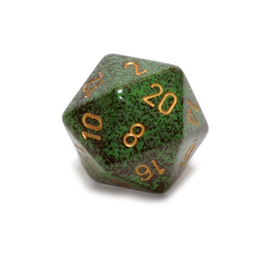 Jumbo d20 Counter - Speckled 34mm Dice: Golden Recon by Chessex