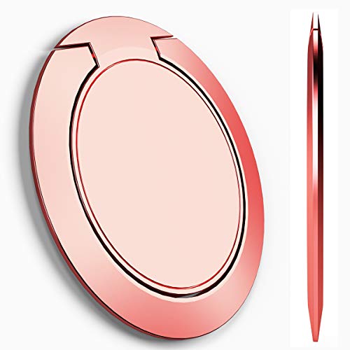 World's Slimmest Phone Ring Holder,Attom Tech Ultra Thin Cell Phone Ring Stand Magnetic Car Mount Hook Matte Center Compatible for iPhone X 8 7 Plus 6S 6 5s 5 SE,Galaxy S8 S7 S6 Edge,Note (Rose Gold) - Thumbnail 7