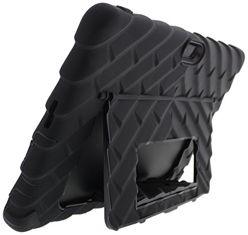 Dell Venue 11 Pro I5 (7130) Hideaway with Stand Black Gumdrop Cases Silicone Rugged Shock Absorbing Protective Dual Layer Cover Case