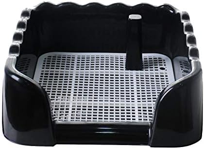 jaspenybow Pet toilet, fence post toilet, portable pet potty training mat, pet toilet tray for small and medium dogs 43 * 43 * 15cm