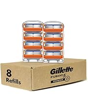 Gillette Fusion5 Power Mens Razor Blade Refills, 8 Count, Lubrastrip for a More Comfortable Shave