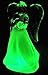 Acrylic Solar Angel Lights with A Frosted Skirt Solar Garden Stake - Box of 2