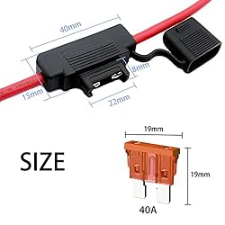 10 Gauge Fuse Holder - 10 AWG Inline Fuse Holder