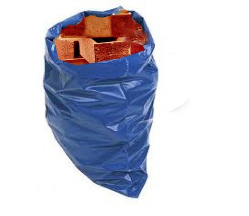 25 Blue Rubble Bags / Builders Sacks 20'' x 30''(510x765mm) -500 Gauge