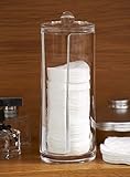 Cotton Pad Holder Dispenser Acrylic Cotton Round Dispenser / Facial Beauty Pad Container Holder / Cosmetic Organizer