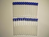 SEOH 25 Pack Glass Test Tubes 4-inch 13x100mm with Caps
