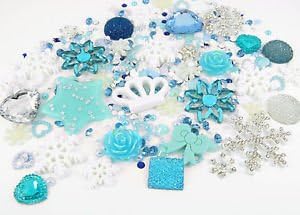 FROZEN Cabochon Rhinestone Pearl Set Kit DIY Decoden