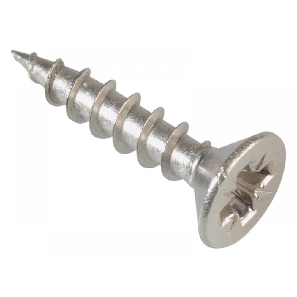ForgeFix Multi-Purpose Single Thread Screws | 3.5 x 16mm | A2 Stainless Steel | Box 200
