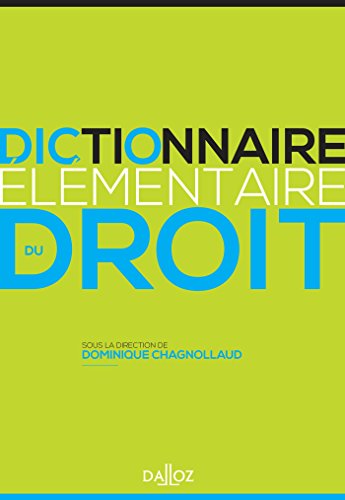 Dictionnaire élémentaire du droit