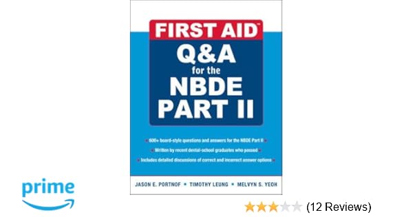 First Aid Qa For The Nbde Part Ii First Aid Series - 