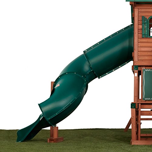 Tunnel Twister 5' Slide - Green