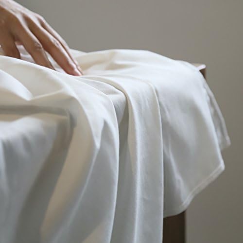 Japanese cotton fabric/ pure white oblong tablecloth/ round table cloth/Simple and modern solid-colored table cloth-A 60x60cm(24x24inch)
