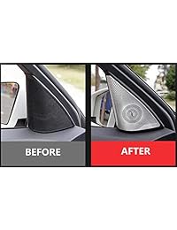 Allytech Mercedes Benz Nueva GLC Todas las series Accesorios para automóviles Aluminio Aleación de magnesio Tweeters Cubierta de altavoz Recorte 2 unids para GLC300 GLC260 GLC200
