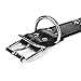 ITERY Durable Leather Studded Pu Leather Dog Collar Adjustable 17-21 Inch (Black)