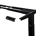 GT Innovation Dual Motor Height Adjustable Desk Sit Stand Desk Stand Up Desk Standing Workstation Monitor Riser Electric Touch Control Dual Motor (Black)