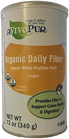 aVivoPur® Certified Organic Daily Fiber For Colon Health and Digestion-Vegan-Gentle