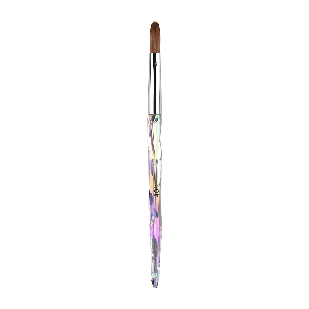Alexnailart Nail Brush Symphony Handle Acrylic Brush Nail Painting Pen Manicure Design Tool (10#)