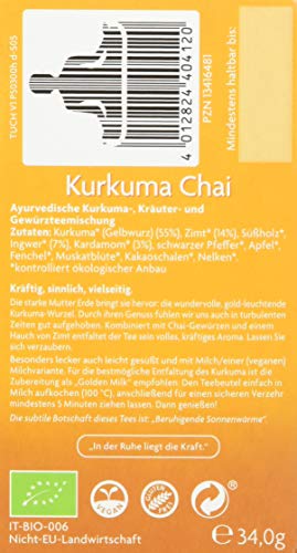 YogiTee Kurkuma Chai 17 Beutel, 3er Pack (3 x 35 g) – Bild 4