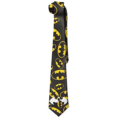 MDSHOP Men's Calm Down Super Hero Batman Necktie Skinny Ties / New Novelty Necktie
