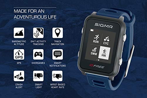 iD.FREE GPS multisporthorloge voor outdoor en navigatie, smart notifications, geocaching, hartslagmeting op de pols… - Image 5