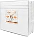 Mezzati Brushed Microfiber Bed Sheet Set - Ultra Soft and Lightweight for Ultimate Sleep Comfort, Wrinkle Free and Color Fade Resistant, 4 Piece Set (White,Queen Size)