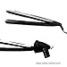Berta 1-Inch Professional Tourmaline Ceramic Flat Iron Hair Straightener, Pearl White