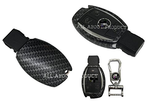 Exact Fit CARBON FIBER STYLE Smart Remote Key Fob Shell For Mercedes-Benz C E S M CLS CLK GLK GL Class