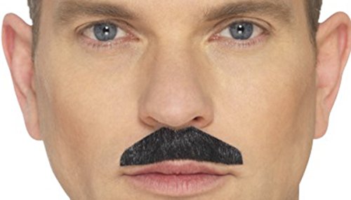 Adult Mens Fancy Stag Night Party Chevron Moustache One Size Black
