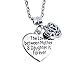 O.RIYA Mother's Day Gifts From Daughter，the Love Between Mother and Daughter Is Forever Necklace Jewelry with Heart Charm Pendant