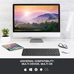 PINKCAT Multi-Device Bluetooth Keyboard, Wireless