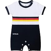 BDONDON Baby Soccer Bodysuit - Short Sleeve Romper Outfit for Newborn & Toddler 0-24 Months