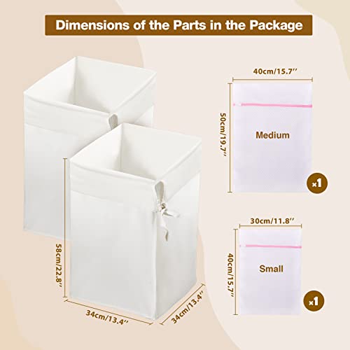 Greenstell Laundry Hamper with Lid, 60L Clothes Hamper with 2 Removable