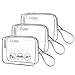 CGBE TSA Approved Travel Toiletry bag, Clear Toiletry Bag, 2 Pack Multipurpose Transparent TSA Travel Bag Airport Airline Compliant Quart Size Bags Clear Makeup Cosmetic Bag for Women