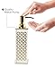 Creative Scents Diamond Lattice Hand Soap Dispenser for Bathroom - Countertop Decorative Lotion Dispenser with Durable Metal Pump, Resin Bathroom Soap Dispenser, for Elegant Bathroom Décor