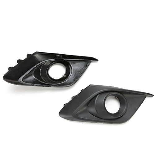 LEDIN For 2014 2015 2016 Mazda 3 Clear Fog Driving Light Kit w/Black Bezel Switch Bulbs